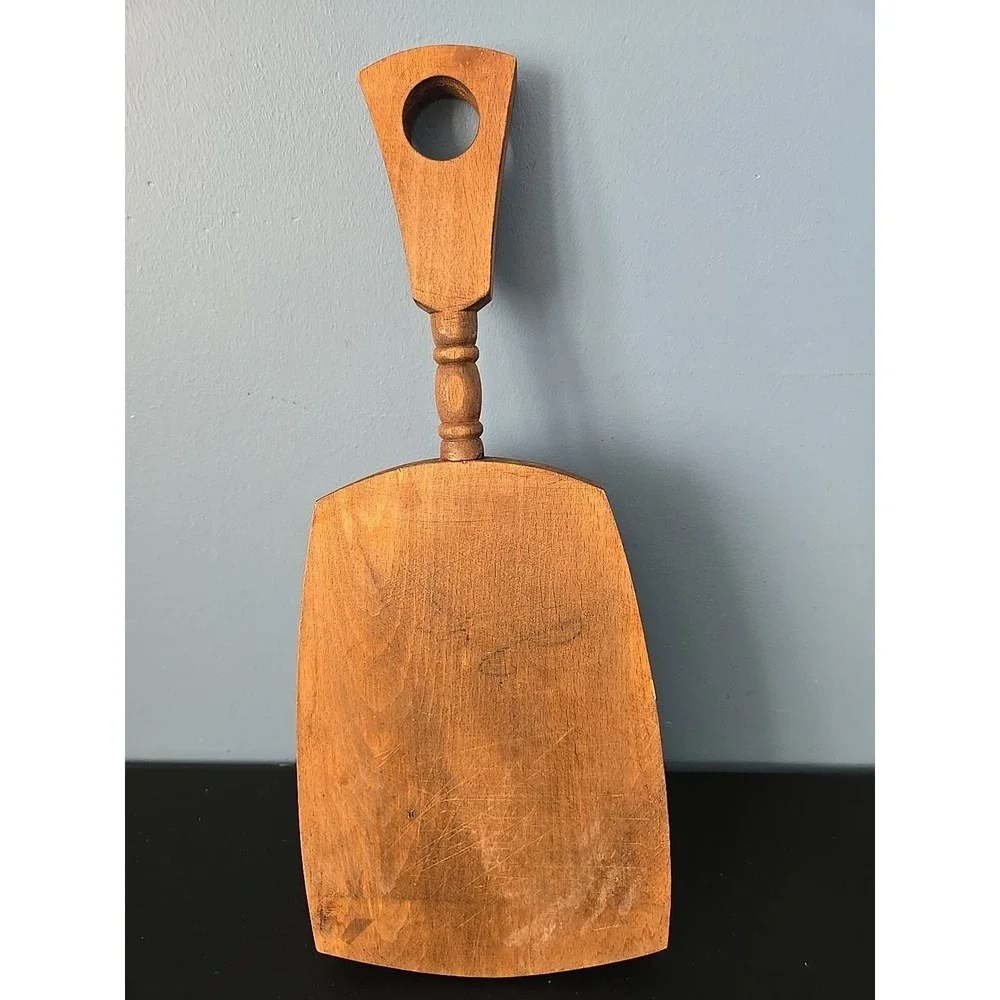 Vintage Handpainted Wood Paddle Decorative‎ Cutting Board Wall Art Floral